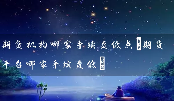 期货机构哪家手续费低点(期货平台哪家手续费低)_https://www.tjbxgbcj.com_期货直播间_第1张