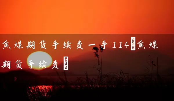 焦煤期货手续费一手114(焦煤期货手续费)_https://www.tjbxgbcj.com_内盘期货_第1张